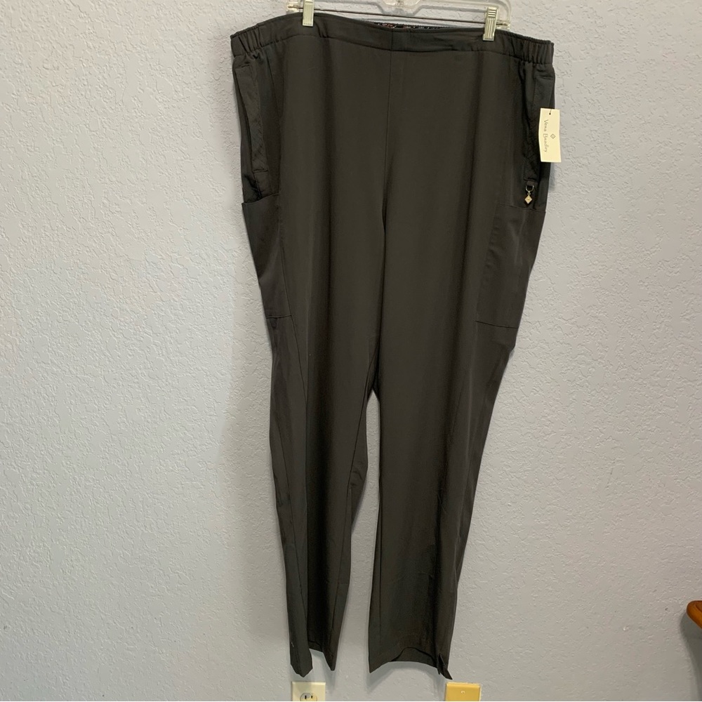 Vera Bradley Unisex Cargo Plus Size Scrub Pants In Pewter